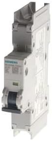 Siemens 5SJ4110-7HG41 35 mm DIN Rail Mount Miniature Circuit Breaker 1-Pole 10 Amp 240 Volt AC 60/125 Volt DC Sentron