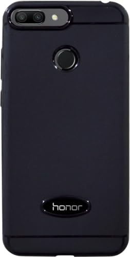 Image of BINTAGE Dual Protection Rubber Back Cover for Huawei Honor 9N - LLD-AL20 - Black
