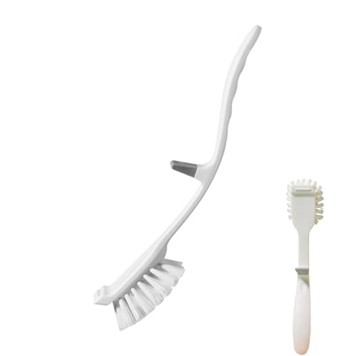 Cepillo para fregar platos, herramientas de limpieza de cepillo para platos, cerdas rígidas, mango largo, suministros de limpieza para ollas y sartenes, estufa, fregadero, ducha