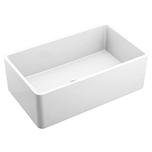 Moen Fc301810 Apron-Front Fireclay Single Bowl Undermount Kitchen Sink, 30", White #TOP3