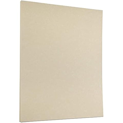 JAM PAPER Parchment 24lb Paper - 90 gsm - 8.5 x 11 - Natural Recycled - 100 Sheets/Pack Cover