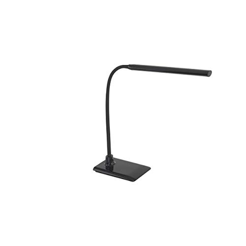 EGLO LED Tischlampe Laroa, Tischleuchte mit Touch, dimmbar in Stufen, Schreibtischlampe aus Kunststoff in Schwarz, LED Bürolampe neutralweiß