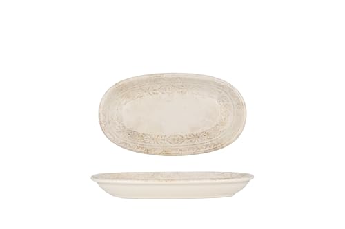 Smalto resistente ai danni By Bone Piatto di servizio - Antico - Porcellana - 19x11 cm - set di 2