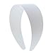 White 2 Inch Hard Plastic Headband with Teeth Women and Girls wide Hair band (Motique Accessories)