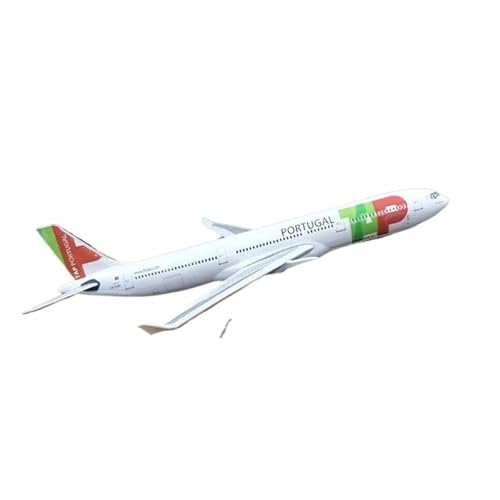 Modelo de resina TAP A330 réplica de alta fidelidad 1:135 con ruedas coleccionable