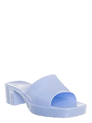Aquapillar Jelly Block Heel Clog, Women's Rubber Slide Sandal #TOP1