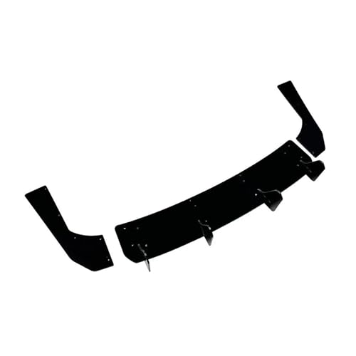 Spoiler arrière S3 8V avec diffuseur 4 ailerons tuning noir