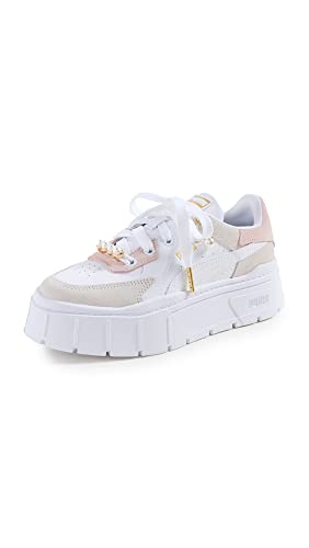 PUMA Womens Mayze Stack Edgy Pearl Platform Sneakers Shoes Casual - White