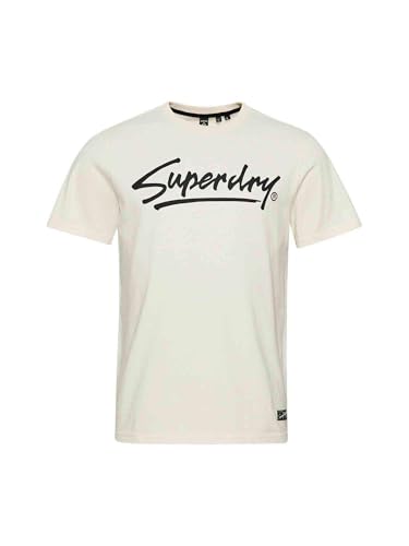 T-shirt Superdry blanc M1011401A idéal pour vos sorties décontractées