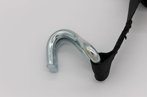 Foto von Automatik Zurrgurt Spanngurt mit Spitzhaken 3,0m x 25 mm 300/600 daN, 4er Set, Schwarz, für PKW und Anhänger