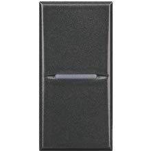 Poussoir Axial Axolute BTicino HS4005AN design luxe anthracite 2M