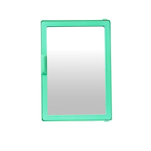 Image of PGen Small Size Mini Wall Mounted Mirror Storage Cabinet Organiser Shelf for Bathroom Kitchen Washbasin Dressing Room (Light Green)