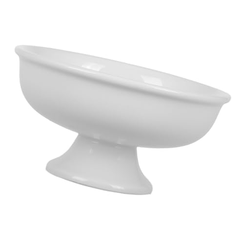 GLEAVI Cuenco Moderno De Cerámica Pedestal Decorativo Para Servir y Expositor