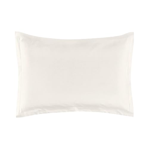 Magano® Funda de almohada premium de 50 x 70 cm, color beige, suave y no necesita planchado, hipoalergénica y transpirable, dobladillo de 3 cm, funda de almohada de 50 x 70 cm