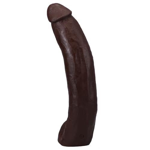 Doc Johnson Signature Series - Dredd - 13.5 Inch ULTRASKYN Dildo with Removable Vac-U-Lock Suction Cup - F-Machine & Harness Compatible - for Adults Only, Chocolate - Image 6