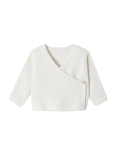 Vertbaudet Weiche Baby Wickeljacke weiß 56