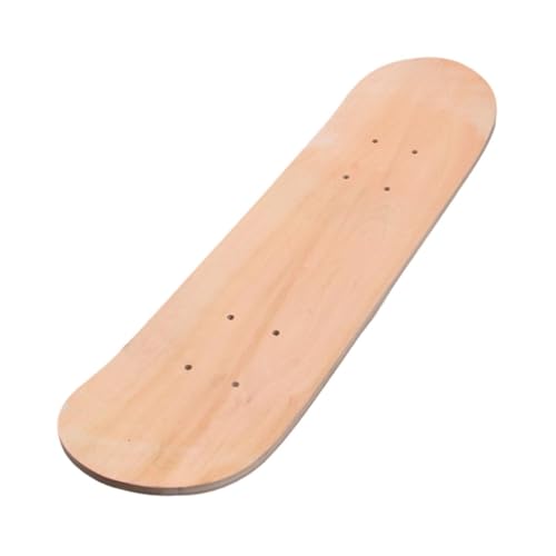 Sharplace Blanko-Skateboard-Deck für Kinder, Holz, blankes Longboard-Deck, Ersatz, unbemalt, leicht, Kunst-Malbrett für Anfänger, Mädchen