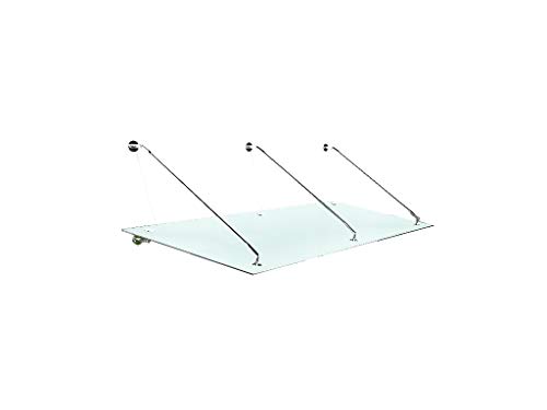 Glaszentrum Hagen - [Typ-FR] Vetro smerigliato - Tettoia in vetro - Tettoia - padiglione - Tettoia della porta - Vetro stratificato di sicurezza incl (250x90cm VDB, Stb-Supporto)