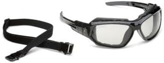 Safety Glasses/Goggles Black Clear Lens, Mfr: GLS809-BK-CLL-A