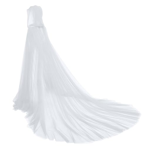 YOSUWOAI Mittelalter Umhang Damen Retro Kapuzenumhang Lang Tüll Umhang mit Kapuzen Halloween Horror Vintage Mesh Kapuzen Tüll Cape Festliches Outfit...