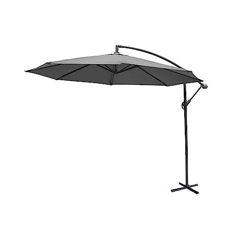 Parasol déporté Hardelot Ø300cm Gris
