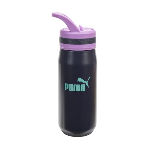 Image of PUMA unisex-adult 18oz Insulated Stainless Steel Water Bottle With Straw & Carry Handle