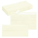 50 Pack #10 Business Envelopes, Self Seal Standard Ivory Envelopes for Secure...