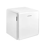 EDESA Frigorífico Retro Table Top EFS-0411 WH/A con Regulación Mecánica Estanterías en contrapuerta y Tirador Capacidad neta 47 L Consumo Eléctrico 80KWh/año Ancho 48,5 Color Blanco