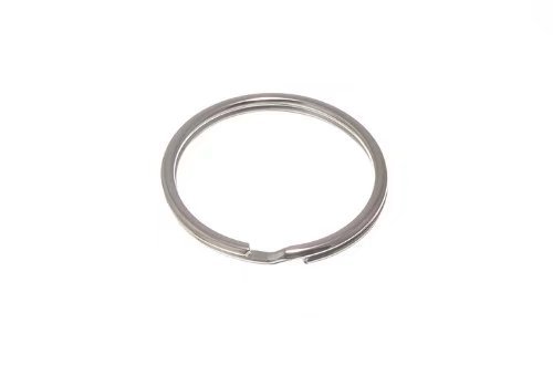 Lot de 50 porte-clés en acier plaqué nickel 40 mm Cover