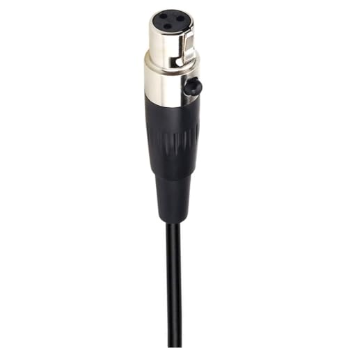 Generic Replacement Clip-on Instrument Microphone for AKG Saxophone Microphone, Condenser, Gooseneck with Mini 3 Pins XLR Connector, black