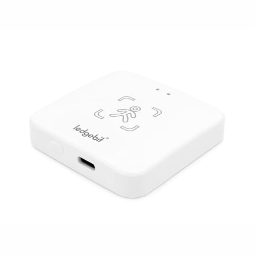 Image of Ledgebit Zigbee Human Presence Detector | Smart Life App Control | Alexa Google Assistant Compatible | Motion Static Detection & Illuminance Sensor | Zigbee Hub Required