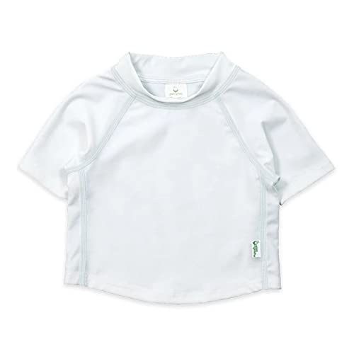 i play. by green sprouts Baby Short Sleeve Rashguard, White, 3T