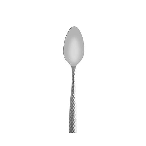 Fortessa Lucca Faceted 18/10 Stainless Steel Flatware Table Spoon, Set of 12