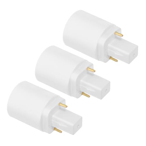 POPETPOP 3pcs G24d À E27 Convertisseur À Douille Lumineux À 2 Broches Adaptateur De Base LED Adaptateur LED Bulbes Multi-use Bulb Bulbe Convertisseur Pour Les Supports De Bureau Et De