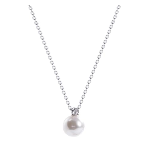 High-end Women Necklace Comfortable Wearing Pendant Single Faux Silver