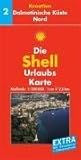  Dalmatinische Küste Nord: 1:200000 (Shell Urlaubskarte Kroatien /Slowenien)