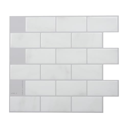 SMART TILES Peel and Stick Backsplash- 10 Sheets of 10.95"