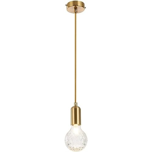 Luces colgantes modernas de cristal para techos de salones y café