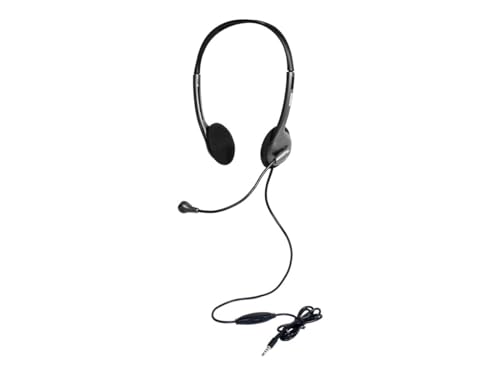 Port Connect - Cuffie Stereo Con Microfono Jack Da 3,5 Mm, Colore: Nero - 2