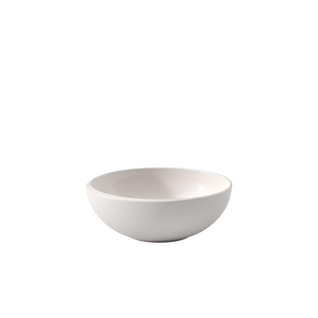 Villeroy & Boch NewMoon Small Serving Bowl for Every Occasion Premium Porcelain White Dishwasher Safe, 33.75 oz