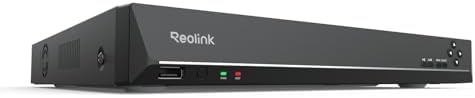 Sin internet 6 Reolink NVR 36CH, Soporta Cámaras 16MP/12MP/4K/5MP, 3 Bahías para...