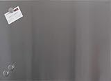inkl. 3 Edelstahlmagneten Magnettafel aus Edelstahl, Maße ca. 40 x 60 x1 cm