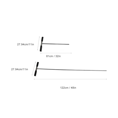 Bodensonde, Bodenprobe Sonde, Bodenprobensonden mit T Griff, 81-122 cm Einstellbare Höhe Edelstahl Bodenprobenahme Testgerät Bodentest Kits für Bodenprobenahme, Pflanzenpflege, Garten, Bauernhof