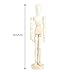 Genérico Wooden Mannequin Mannequin, Human Figure Puppet Model | Drawing Figure Model with Base,Educational Tool for Drawing Human Figures for Art Students