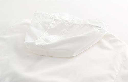 Aitfineism Men's Lightweight Windbreaker Casual Drawstring Hooded Zip Jackets (Xx-Large, White-Black) #TOP3