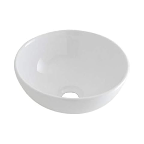 Milano Irwell Modern Round Ceramic Basin Sink Cover