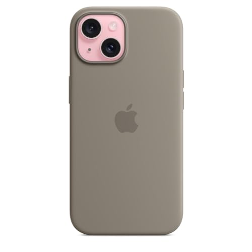 Image of Apple iPhone 15 Silicone Case with MagSafe - Clay