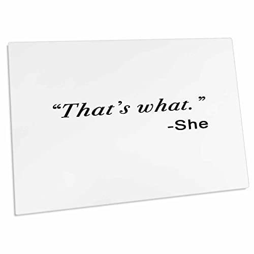 3dRose Tory Anne Quotes Desk Pad Place Mats