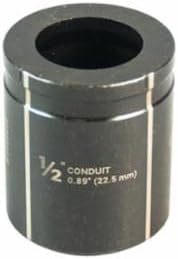 Greenlee KD-1/2 Heavy-Duty Knockout Die for 1/2 Conduit, Versatile 1/2 Conduit Size Knockout Die Tool
