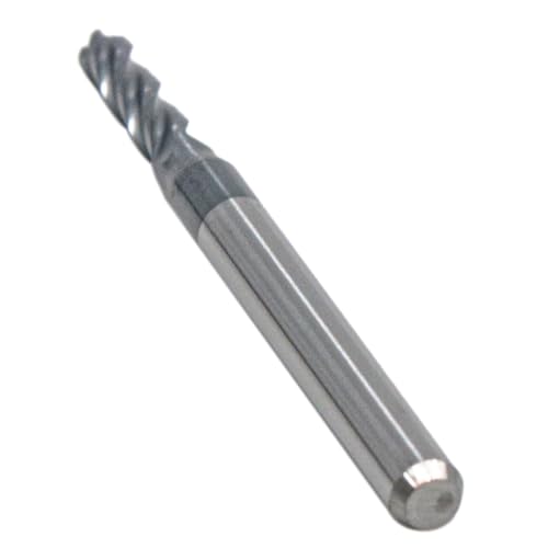 Image of 5Pcs 3 /32 inch 4 Flute Solid Carbide Ball Nose End Mills - AlTiN Coated | 30 Degree Helix, 3 /32 inch Cutting Diameter, 1 /8 inch Shank Diameter, 3 /8 inch Length of Cut, 1-1 /2 inch Overall Length